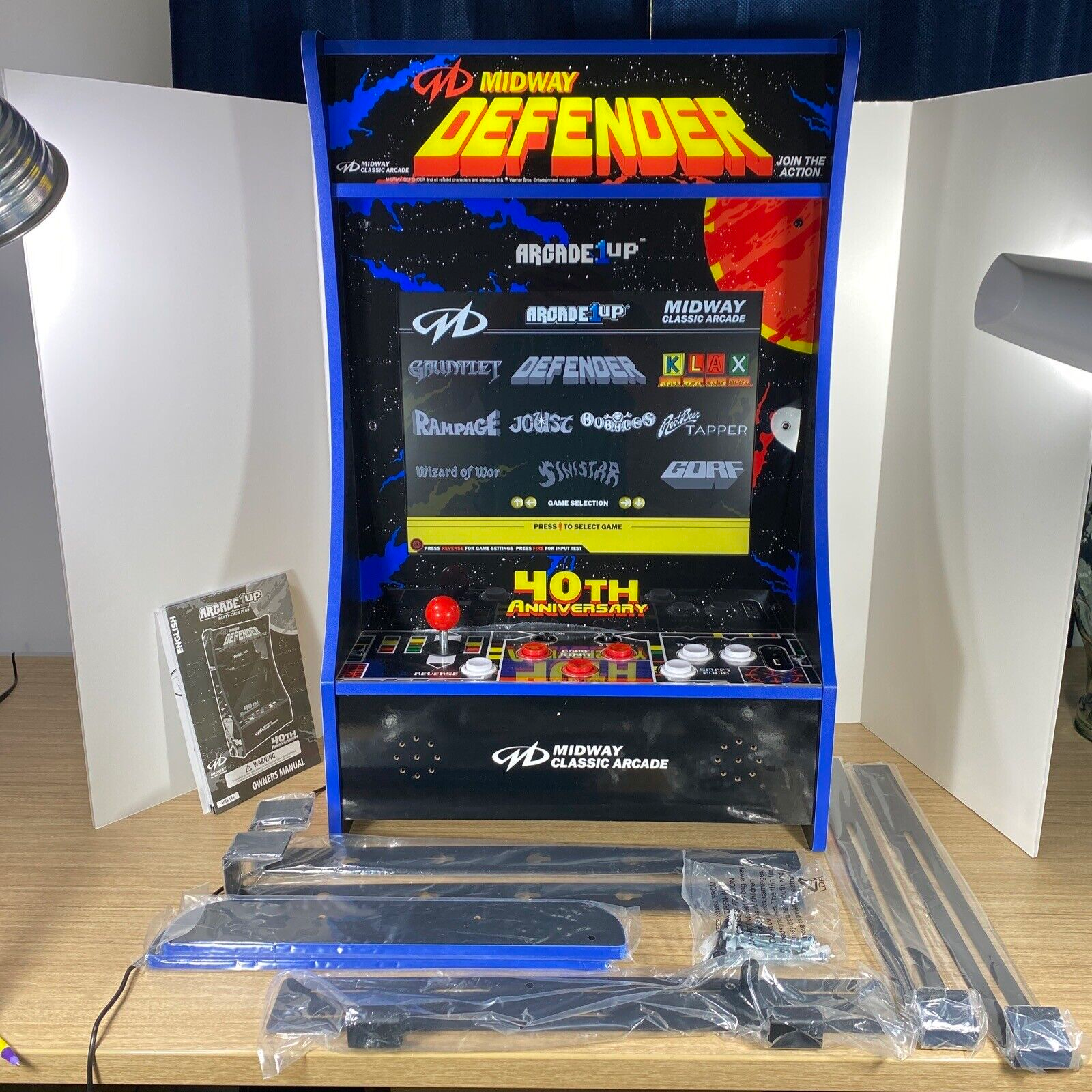 💥Buy One Get One Free💝 Last Day For Clearance ,Arcade1Up 10 Game PartyCade Plus Portable Home Arcade Machine