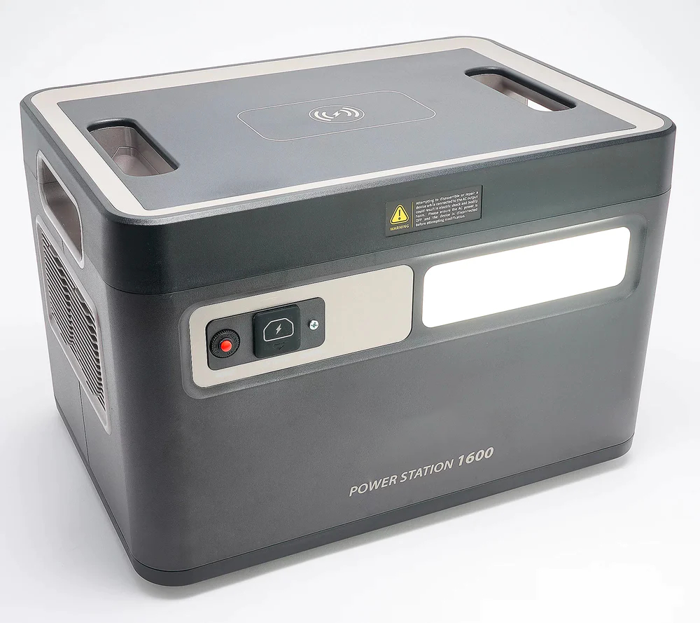 ⚡1600Wh Power Station with 11 Outlets & 100W Solar Panel & Trolley（Limit One per order）