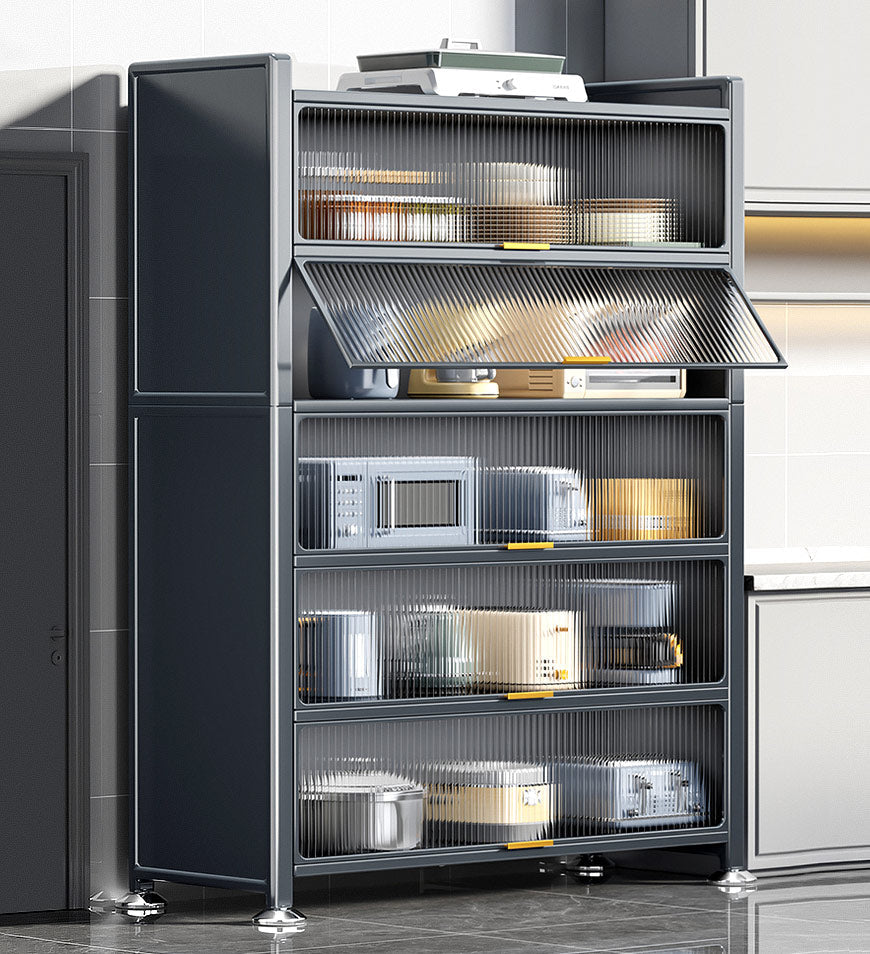 6 Tier Upgrade Large Metal Kitchen Pantry Storage Cabinet F118