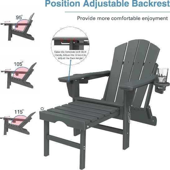 ⛱️Folding Outdoor Adirondack Chairs⏰Last Day Clearance Sale