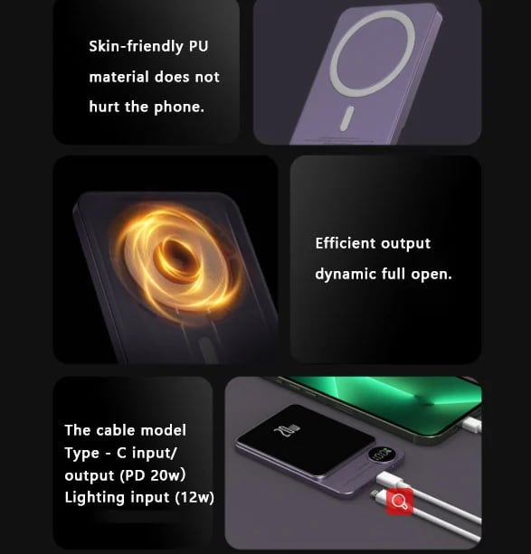 (🎉 BUY 2 GET 1 FREE)-Macsafe Powerbank Magnetic-(Buy 10000mAh save more)
