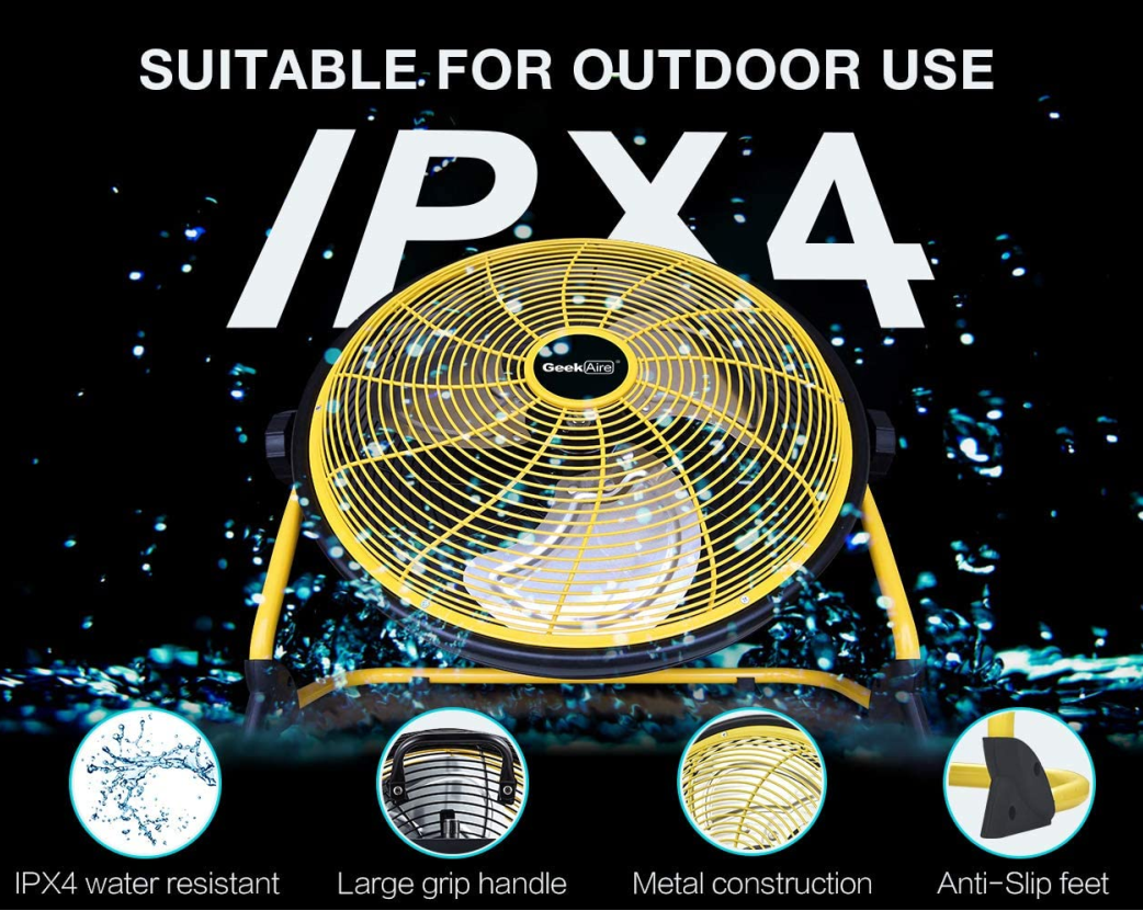 💝Last Day For Clearance-Buy 2 Get 2 Free✨ Cordless 24 Hour Outdoor Fan (Rechargeable Floor Fan)