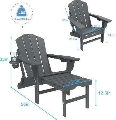 ⛱️Folding Outdoor Adirondack Chairs⏰Last Day Clearance Sale