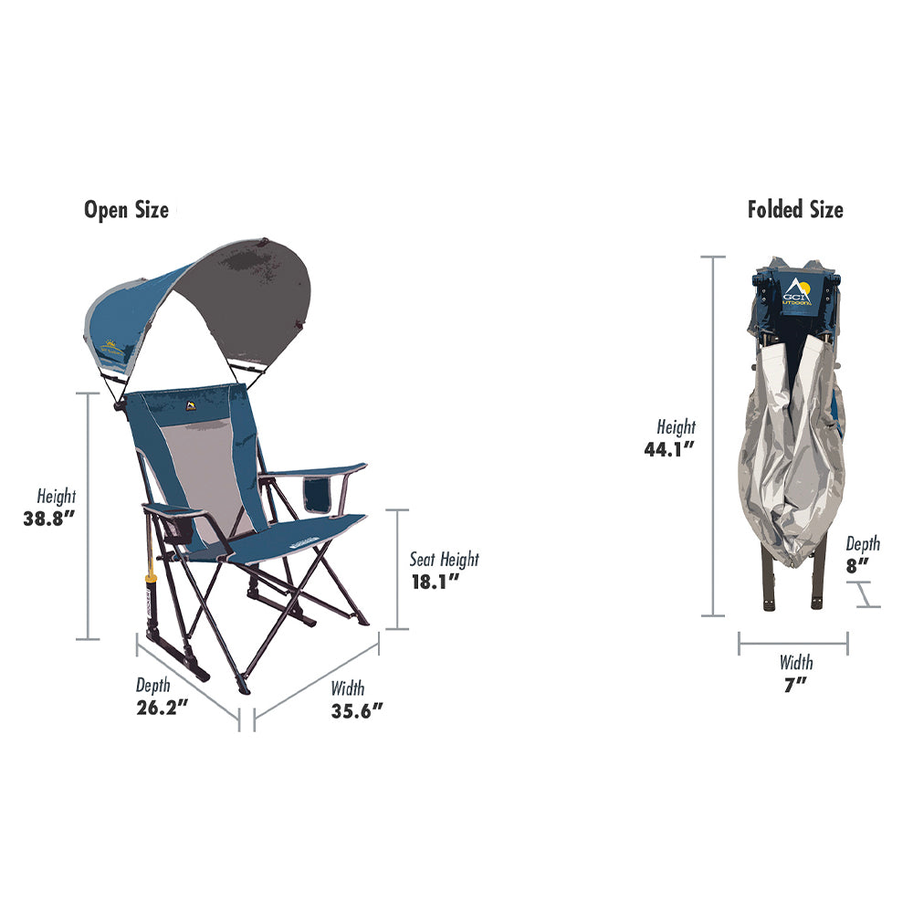 𝗢𝗳𝗳𝗶𝗰𝗶𝗮𝗹𝗹𝘆 𝗟𝗶𝗰𝗲𝗻𝘀𝗲𝗱 💝Buy 2 Get 2 Free💥💥GCI Outdoor SunShade Comfort Pro Rocker Chair