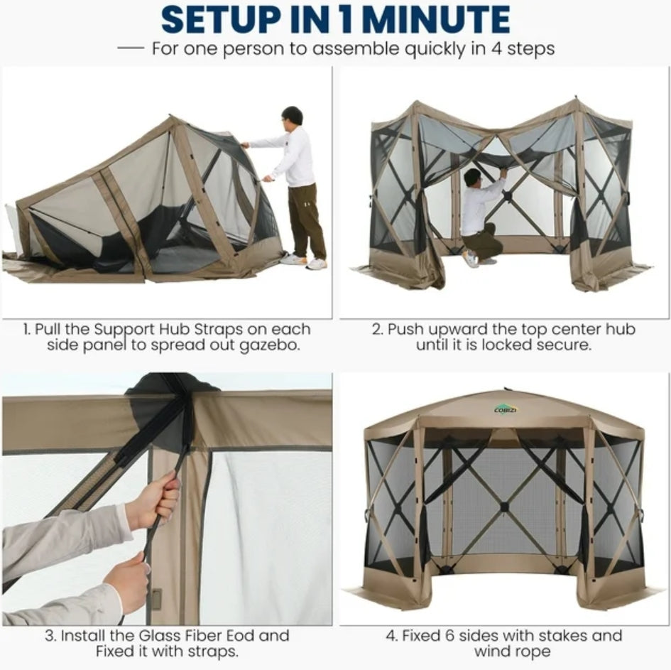 💝Factory Clearance , Buy 1 Get 1 Free 💝12x12ft Pop up Gazebo