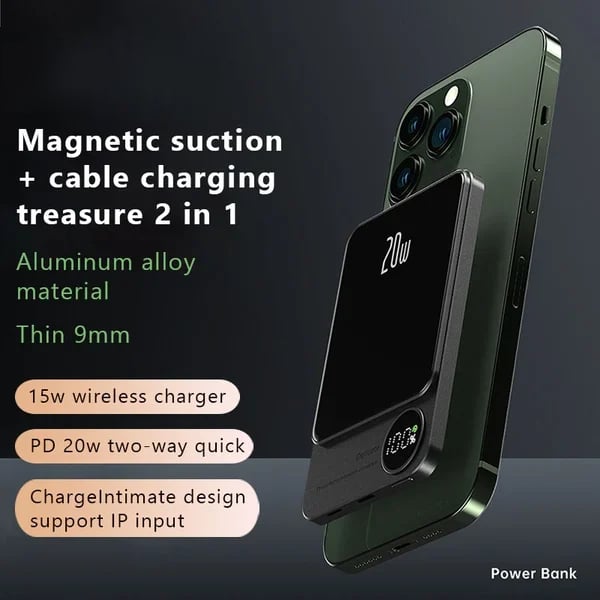 (🎉 BUY 2 GET 1 FREE)-Macsafe Powerbank Magnetic-(Buy 10000mAh save more)