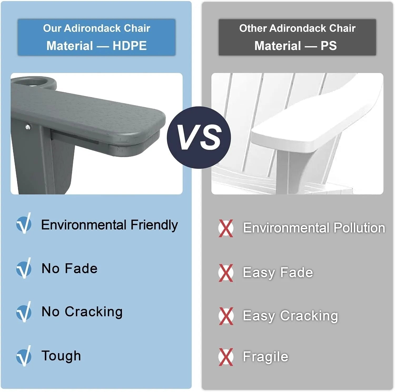 ⛱️Folding Outdoor Adirondack Chairs⏰Last Day Clearance Sale